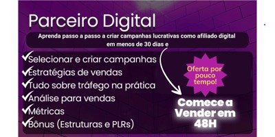 PARCEIRO DIGITAL Como lucrar pela internet em pouco tempo